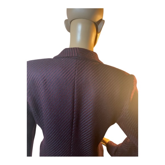 Lucien Barriere Women’s Vintage Burgundy Hounds  Wool Blazer Jacket Size 36 - Picture 7 of 16